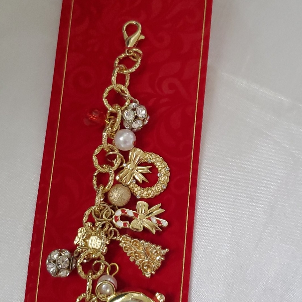 Charter Club Gold Plated Watch Charm Bracelet - Picture 5 of 7